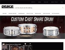 Tablet Screenshot of peace-drums.com